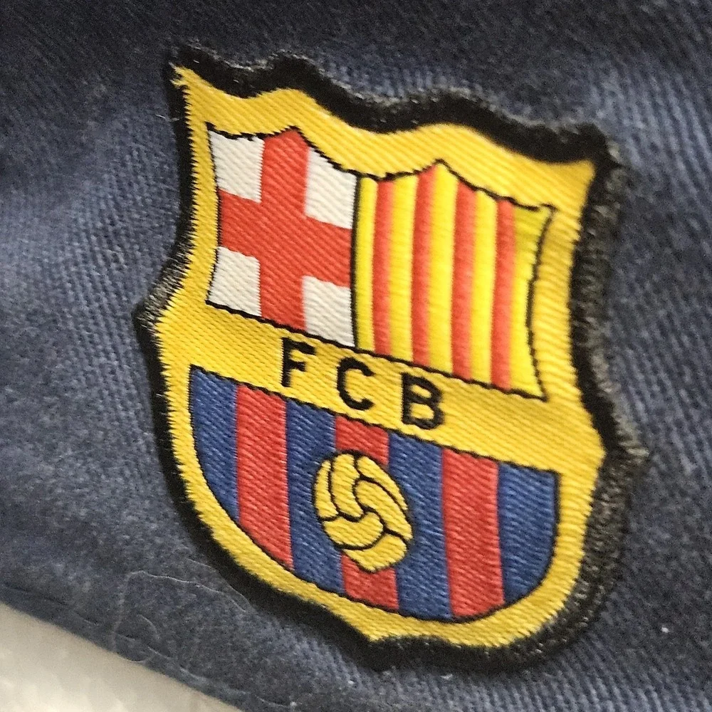 Lionel Messi FC Barcelona Hat Youth Navy Blue Bold‎ Soccer Fan Cap FCB Crest